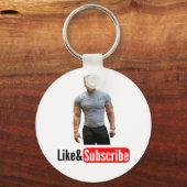 YouTubeラベル キーホルダー (正面)