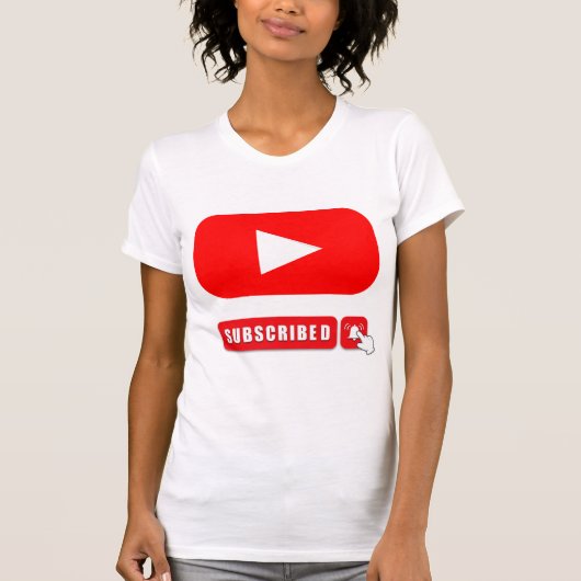 YouTubeロゴデザイン Tシャツ (正面)