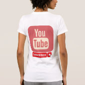 YouTubeロゴデザイン Tシャツ (裏面)