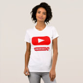 YouTubeロゴデザイン Tシャツ (正面フル)