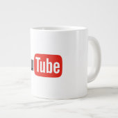 YouTubeロゴマグカップ ジャンボコーヒーマグカップ (正面右)