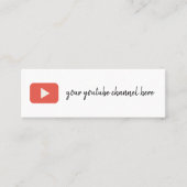 youtube名刺 スキニー名刺 (正面)