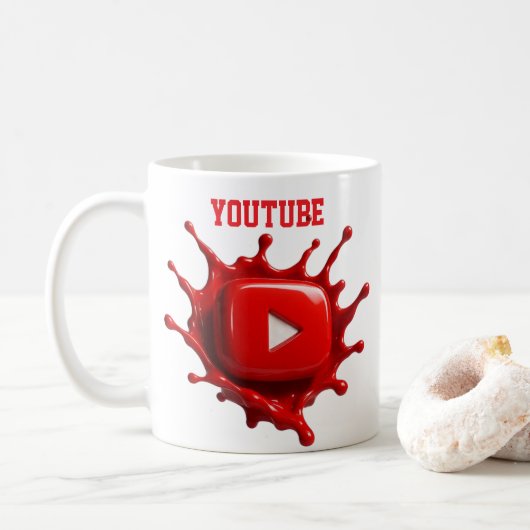 YouTube画像スタイル マグカップ (ドーナツ)