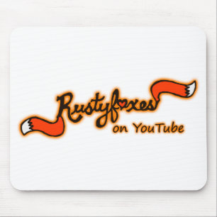 Youtube色のカスタマイズ可能なマウスパッドのRustyfoxes マウスパッド