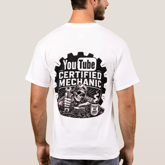 YouTube認定メカニック Tシャツ (裏面)