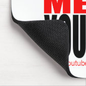 YouTube |のモダンの私を見て下さい(暗い) マウスパッド (コーナー)