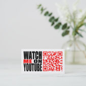 YouTube |のモダンの私を見て下さい(暗い) 名刺 (スタンド正面)