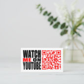 YouTube |のモダンの私を見て下さい(暗い) 名刺 (スタンド正面)