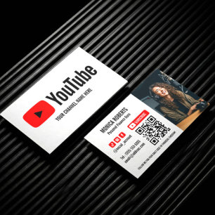 YOUTUBE クリエイター ポッドキャスター 登録 QRコード 写真 名刺