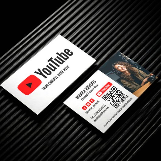 YOUTUBE クリエイター ポッドキャスター 登録 QRコード 写真 名刺