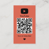 YouTube コーラル インフルエンサー ブロガー クリエイター QRコード 名刺 (裏面)
