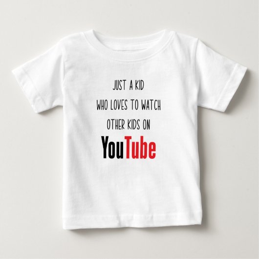 YouTube ベビーTシャツ (正面)