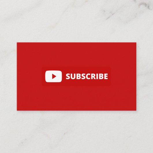 YouTube ユーチューバー 登録 名刺 (正面)