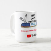 YouTube(11oz)に表示されるCop Kitchen コーヒーマグカップ (正面左)