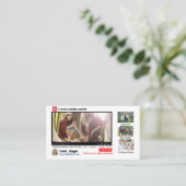 Youtube channel promotion Business Card 名刺 (スタンド正面)