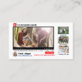 Youtube channel promotion Business Card 名刺 (正面)
