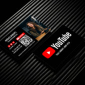 YOUTUBE CREATOR PODCASTER SUBSCRIBE QRCODE PHOTO 名刺