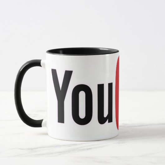 YouTube icon Mug マグカップ (左)