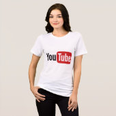 YouTube icon T-Shirt トライブレンドＴシャツ (正面全面)