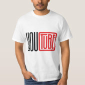 YouTube-Inspired Logo Design – Graphic Tee for Cre Tシャツ (正面)