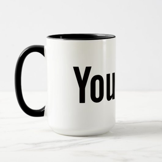 YouTube Logo Style Personalized Coffee Mug マグカップ (左)