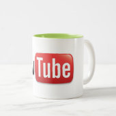 YOUTUBE MUGデザイン ツートーンマグカップ (正面右)