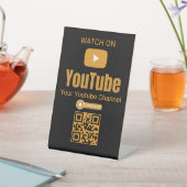 YouTube QRコードサイン 台座サイン (インサイチュ)