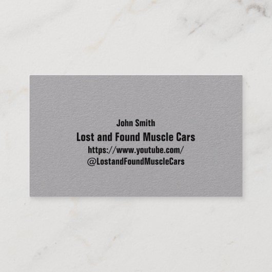 Youtube QRコード名刺 名刺 (裏面)