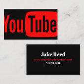 Youtube YoutuberソーシャルメディアブロージャーVloger 名刺 (正面/裏面)