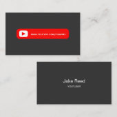 Youtube YoutuberソーシャルメディアブロージャーVloger 名刺 (正面/裏面)