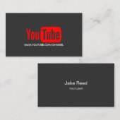 Youtube YoutuberソーシャルメディアブロージャーVloger 名刺 (正面/裏面)