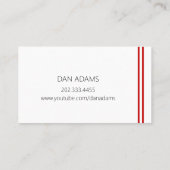 Youtube Youtuber購読 名刺 (裏面)