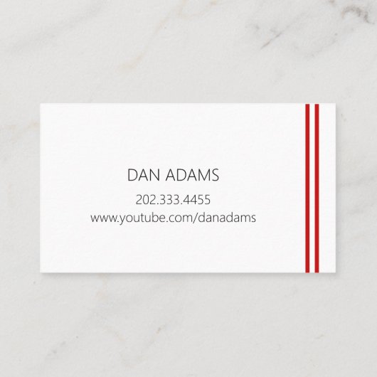 Youtube Youtuber購読 名刺 (裏面)