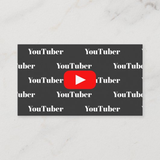 Youtube Youtuber Social Media Bloger Vloger 名刺 (正面)