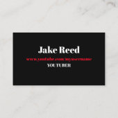 Youtube Youtuber Social Media Bloger Vloger 名刺 (裏面)