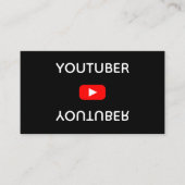 Youtube Youtuber Social Media Bloger Vloger 名刺 (正面)