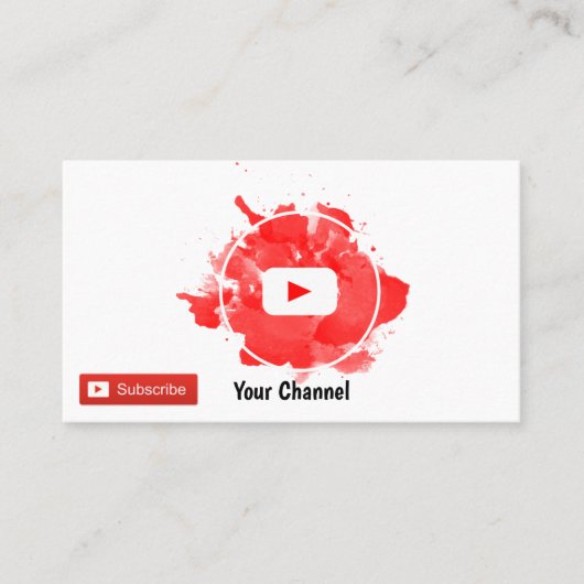 Youtuberの名刺 名刺 (正面)