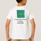 Youtuberの素晴らしいワイシャツか青年M Tシャツ (裏面)