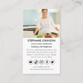 Youtuber Tiktok料理チャネルソーシャルメディアのアイコン 名刺 (正面)