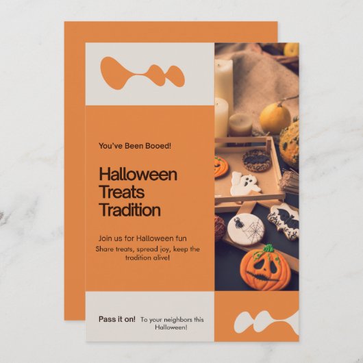 You've Been Booed custom 招待状 (正面/裏面)