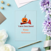 You've been Booed happy Halloween pumpink broom sc アクリル招待状 (インサイチュ (ウェディング))