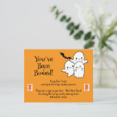 You've Been Booed We've Been Booed Cute Halloween シーズンカード (スタンド正面)