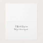 You've been on my mind... Thinking of You Card (内部フラット)