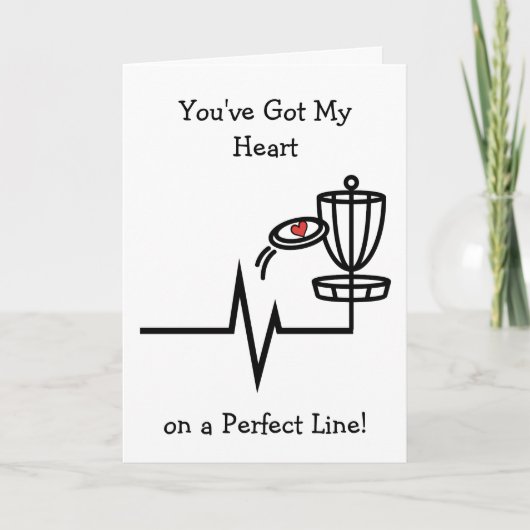 You've Got My Heart Valentine | Disc Golf カード (正面)