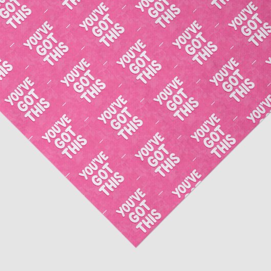 You've got this words on pink 薄葉紙 (詳細)