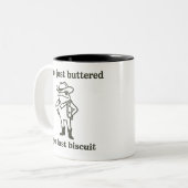 You've just Buttered Your Last Biscuit Cowboy Frog ツートーンマグカップ (正面左)