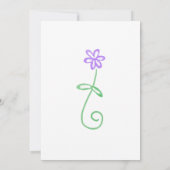 You've Picked - 5x7女の子の誕生日招待状 招待状 (裏面)