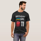 YOYO 11歳の女の子のための誕生日Yoyo Tシャツ (正面フル)