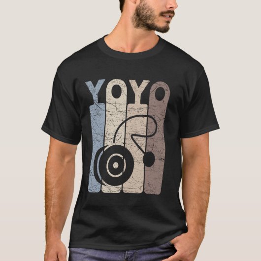 Yoyo Vintage Yoyo Player Retro Yoyoing Tシャツ (正面)