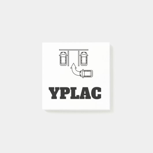 YPLAC Post It Notes – 車素晴らし窓の場合 ポストイット (正面)